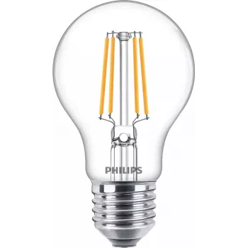 Philips Filament Lemputė Skaidri 40W A60 E27 x3, 4,3 W, 40 W, E27, 470 lm, 15000 h, Šilta balta
