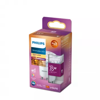 Philips Spot 35W PAR16 GU10 LED lemputė, 2.6 W, 35 W, GU10, 230 lm, 15000 h, Warm glow
