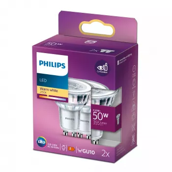 Philips Spot 50W PAR16 GU10 x2, LED, 4.6 W, 355 lm, 2700 K, 15000 h, šiltai balta