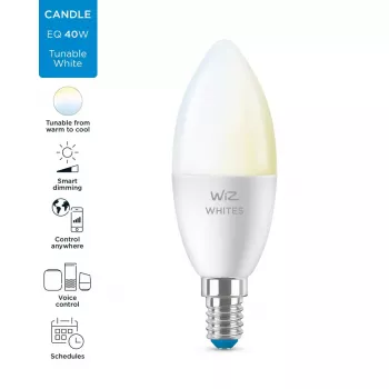 Išmanioji lemputė WiZ Candle 40 W C37 E14 Wi-Fi balta