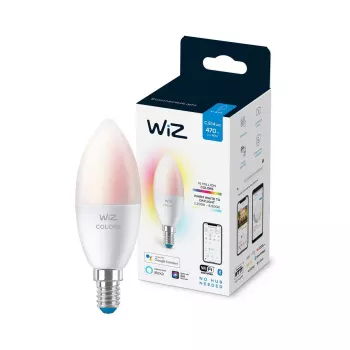WiZ C37 E14 LED protinga lemputė 4.9 W 470 lm spalvota ir balta šviesa Wi-Fi