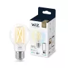 WiZ A60 E27 7W (806 lm) skaidri LED kaitrinė lemputė Smart Filament