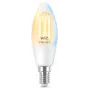 Išmanioji lemputė WiZ Filament Candle skaidri 4.9W C35 E14 Wi-Fi balta