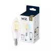 Išmanioji lemputė WiZ Filament Candle skaidri 4.9W C35 E14 Wi-Fi balta