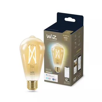 WiZ Filament Bulb gintarinė 6,7 W ST64 E27 Wi-Fi Auksinė