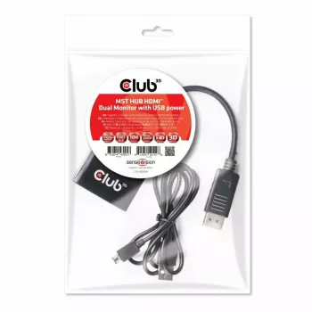 CLUB3D Multi Stream Transport Hub DisplayPort 1.2 į HDMI dviejų monitorių
