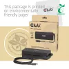 CLUB 3D USB-C įkroviklis nešiojamam kompiuteriui 140 W, kintamosios srovės maitinimas, universali suderinamumas, 1 m kabelis, juodas