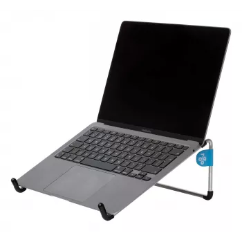 R-Go Tools R-Go Steel Basic Laptop Stovas, sidabrinis, Plienas, 25,4 cm (10 colių) – 55,9 cm (22 coliai), 5 kg, 0–110 mm