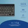 R-Go Tools ergonominė klaviatūra R-Go Compact Break, kompaktiška klaviatūra su pertraukų programine įranga, QWERTY (NORDIC), Bluetooth, juoda