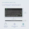 R-Go Tools ergonominė klaviatūra R-Go Compact Break, kompaktiška klaviatūra su pertraukų programine įranga, QWERTY (NORDIC), Bluetooth, juoda