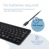 R-Go Tools ergonominė klaviatūra R-Go Compact Break, kompaktiška klaviatūra su pertraukų programine įranga, QWERTY (NORDIC), Bluetooth, juoda