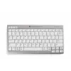 BakkerElkhuizen UltraBoard 950 Wireless US Qwerty, Mini, belaidė, Bluetooth, žirklinis mechanizmas, QWERTY, šviesiai pilka, balta