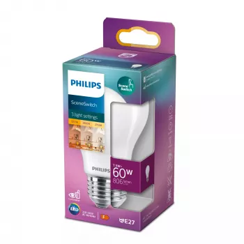 Philips LED lemputė A60 E27 7,5 W 806 lm šilta balta (2200 K) pritemdoma