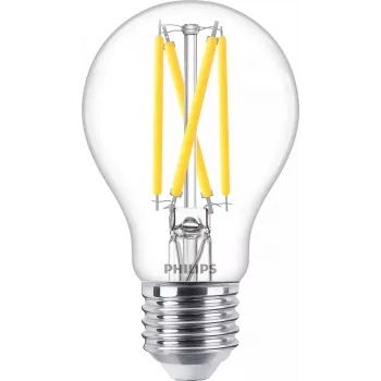 Philips Filament Lemputė Skaidri 60W A60 E27, 5.9 W, 60 W, E27, 806 lm, 15000 h, Šiltas švytėjimas