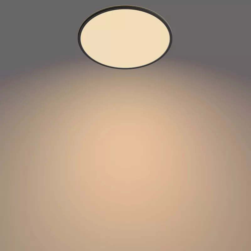 Philips Functional Super Slim 22 W LED lubinis šviestuvas juodas apvalus