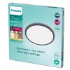 Philips funkcinis lubinis šviestuvas 18W 2700K 1500 lm reguliuojamas paviršinis LED juodas