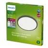 Philips Superslim LED lubinis šviestuvas 15W, 4000K, IP54, 250×250 mm, juoda/balta