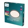 Philips Functional Ozziet LED lubinis šviestuvas 18 W, juodas, apvalus, nekeičiamas šviesos šaltinis, 220–240 V