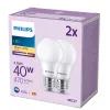 Philips LED lemputė 4.9W A60 E27 x2, 40W atitikmuo, 470 lm, 2700 K, šilta balta