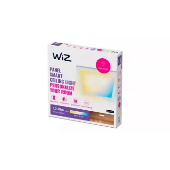 Signify WiZ Panel Ceiling 12 W Square protingas lubinis LED šviestuvas, 12W, Wi-Fi, 300×300×42 mm, baltas