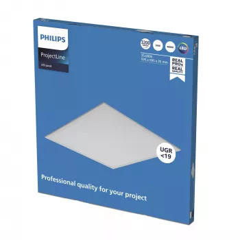LED plokštė Philips OC Panel 6060 4000K balta IP20 — įleidžiamas/lubinis šviestuvas 60x60 cm
