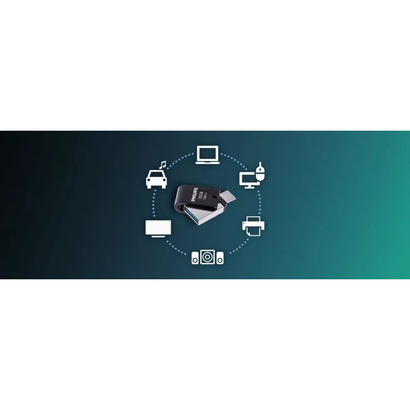 Philips FM32DC152B/00 32 GB USB Type-C 3.2 Gen 1 atmintukas juodas