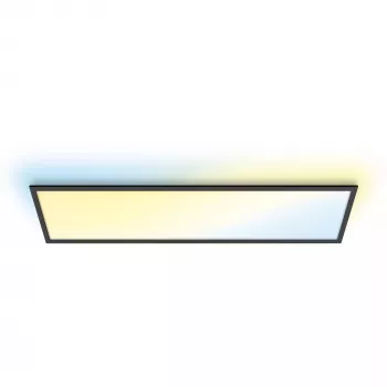 LED lubinis šviestuvas WiZ Panel 36 W juodas stačiakampis