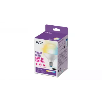 WiZ Globe 75W G95 E27 išmanioji lemputė, Wi-Fi/Bluetooth, balta, Wi-Fi 4 (802.11n), 802.11b, 802.11g, LED, E27