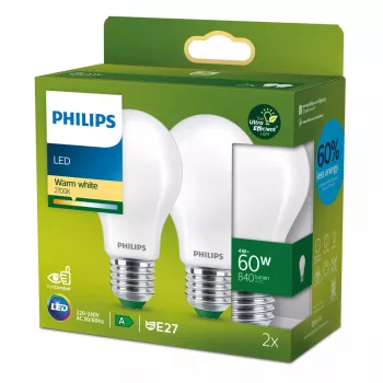Philips Filament Lemputė Matinė 60W A60 E27 4W Šilta Balta 840lm