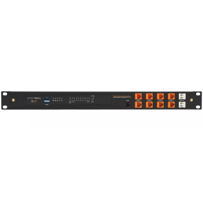 Rackmount IT RM-SW-T12 1U montažo rinkinys, skirtas SonicWall TZ570W