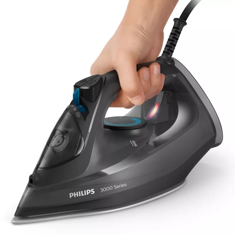 Philips 3000 serijos DST3041/80 garų lygintuvas, keraminis padas, 2600 W, juodas