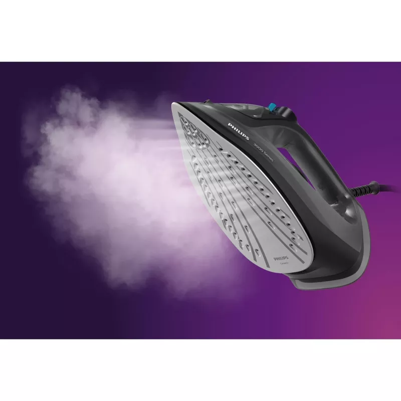 Philips 3000 serijos DST3041/80 garų lygintuvas, keraminis padas, 2600 W, juodas