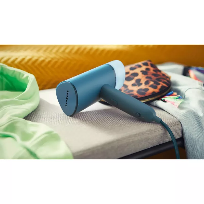 Nešiojamas garinis drabužių lygintuvas Philips 3000 serijos STH3000/20 — 1000W, 0,1 L talpa, 20 g/min garo srautas, 2 m laidas