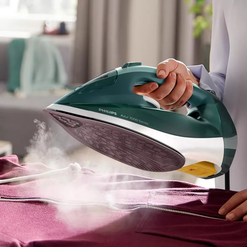 Philips 7000 serijos DST7031/70 garinis lygintuvas SteamGlide Plus padas 2800 W Žalia, Mėtų spalva