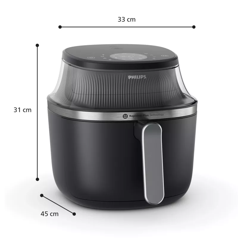 Karšto oro gruzdintuvė Philips 3000 Series Ovi XL NA341/00 su RapidAir Plus technologija