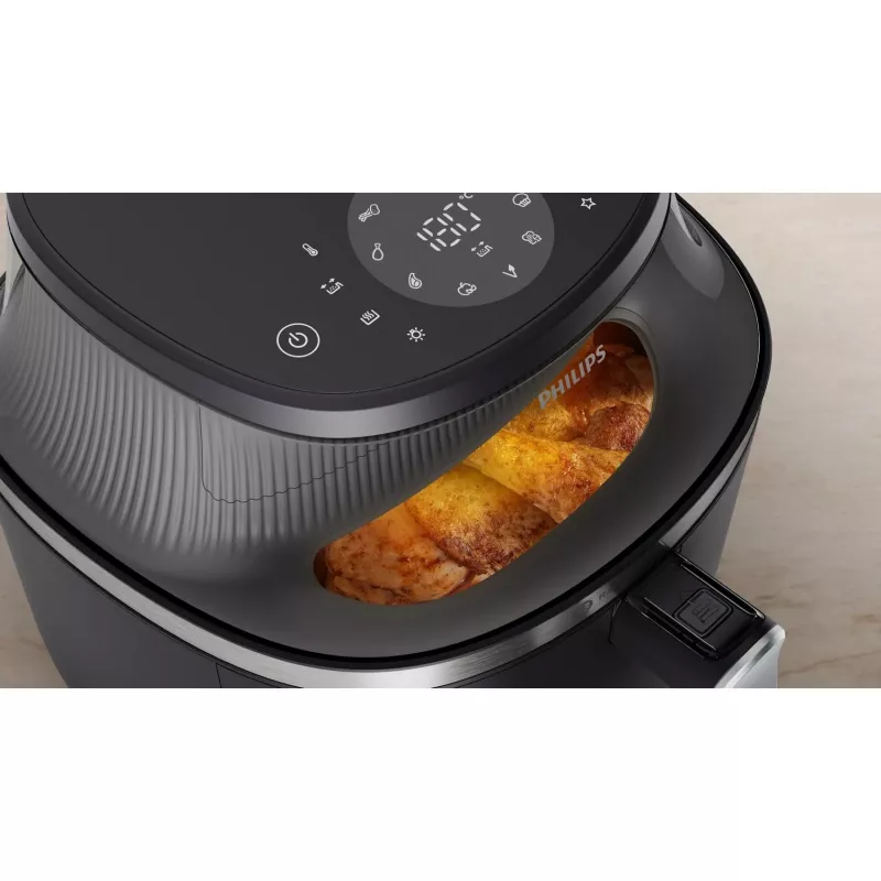 Philips 3000 serijos NA331/00 gruzdintuvė Viena 6,2 L Laisvai pastatoma 1700 W Karšto oro gruzdintuvė Juoda, Sidabrinė