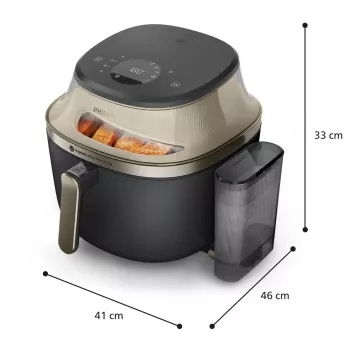 Philips 5000 serijos NA547/07 karšto oro gruzdintuvė 7,2 L 2000 W juoda, auksinė