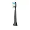 Pakeičiamos dantų šepetėlio galvutės Philips HX6066/88 Optimal White, 6 vnt., juodos, 3 mėnesių keitimo intervalas