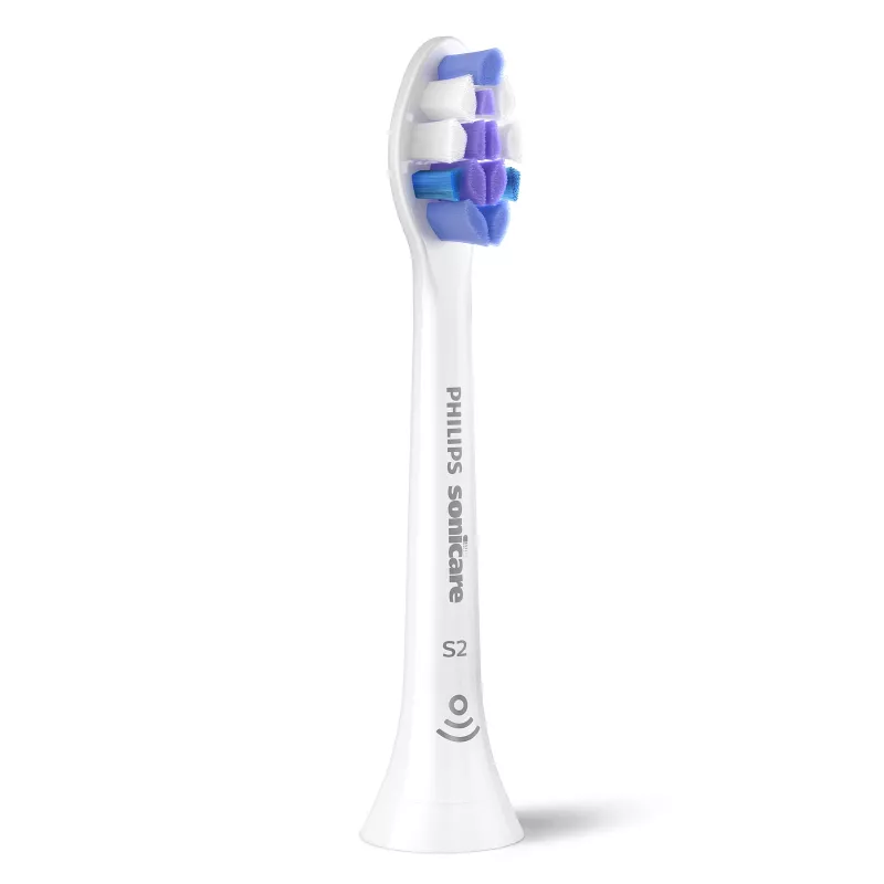 Philips Sensitive HX6058/87 keičiamieji šepetėlių antgaliai, 8 vnt., balti, 3 mėnesių keitimo ciklas