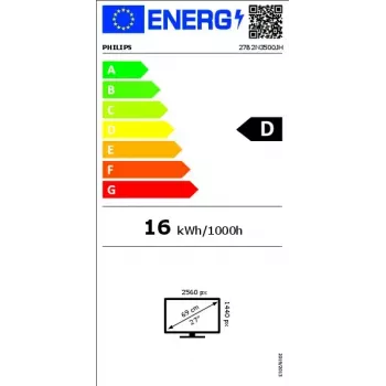 Philips 27B2N3500JH 27 colių (68,6 cm) IPS LCD Quad HD 2560×1440 monitorius, 4 ms, 350 cd/m², USB hub, garsiakalbiai, VESA, juodas