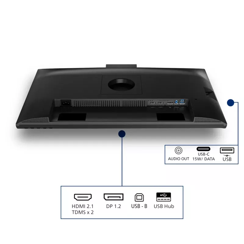 Philips 27B2N3500JH 27 colių (68,6 cm) IPS LCD Quad HD 2560×1440 monitorius, 4 ms, 350 cd/m², USB hub, garsiakalbiai, VESA, juodas