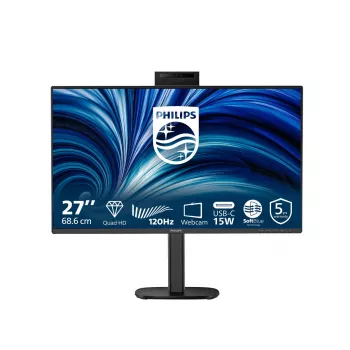 Philips 27B2N3500JH 27 colių (68,6 cm) IPS LCD Quad HD 2560×1440 monitorius, 4 ms, 350 cd/m², USB hub, garsiakalbiai, VESA, juodas