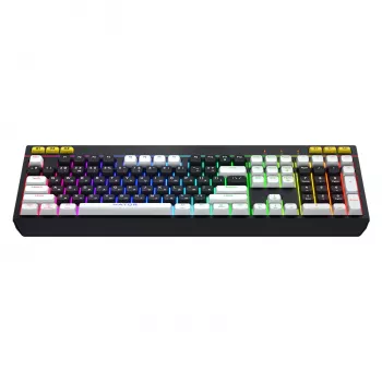 HATOR Icefall klaviatūra žaidimams USB membraninė QWERTY JAV anglų juoda RGB LED