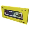 HATOR Icefall klaviatūra žaidimams USB membraninė QWERTY JAV anglų juoda RGB LED