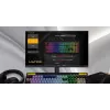 HATOR Icefall klaviatūra žaidimams USB membraninė QWERTY JAV anglų juoda RGB LED
