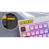 HATOR Icefall klaviatūra žaidimams USB membraninė QWERTY JAV anglų juoda RGB LED