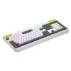 HATOR Icefall klaviatūra žaidimams, membraninė, USB, QWERTY US English, balta, pilno dydžio, RGB LED