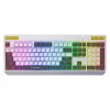 HATOR Icefall klaviatūra žaidimams, membraninė, USB, QWERTY US English, balta, pilno dydžio, RGB LED