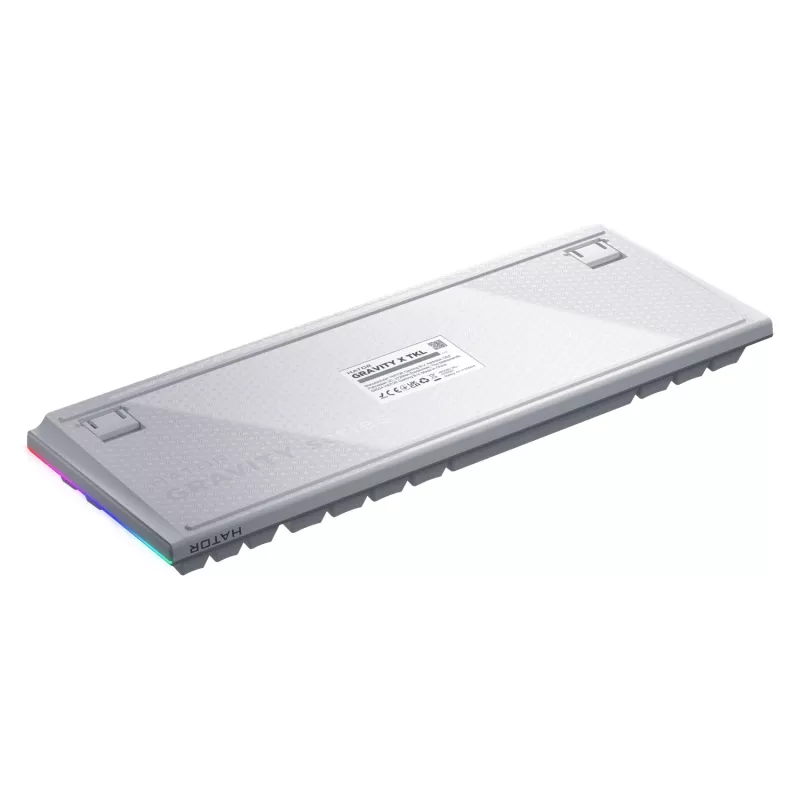 HATOR Gravity X TKL klaviatūra žaidimams USB QWERTY JAV anglų balta