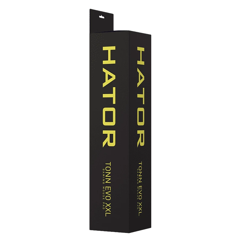 HATOR Tonn EVO XXL Gaming pelėdų kilimėlis Juodas